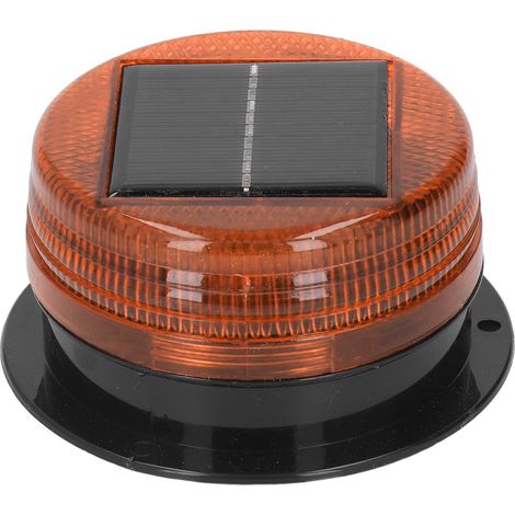 Solarbetriebene Blinkleuchte Für Baustellen Und Verkehrsschilder – 8 Hochleistungs-leds, Wasserdicht, Integrierter Akku