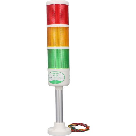 Industrielle Led-signalleuchte, 3 Stufen, 12 V – Td-55, Dauerlicht, Aluminium Und Abs