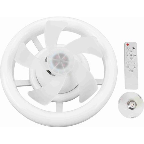 Led-deckenventilator Mit Einstellbarer Beleuchtung, 3 Farbtemperaturen Und Integrierter Fernbedienung