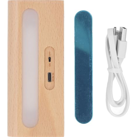 Ip65 Magnetische Solar-wandleuchte Aus Holz Mit Lichtsensor Für Balkon, Veranda Und Terrasse