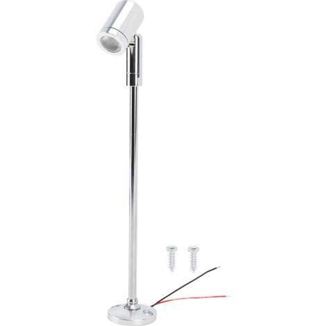 Mini-led-strahler Für Schmuckvitrinen – 21 Cm, Aluminium, Kaltweiß, 12 V Dc