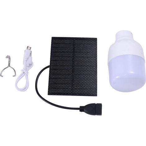 Wiederaufladbare Led-solarlampe Mit Usb-anschluss Und Monokristallinem Solarpanel – Für Camping, Wandern Und Angeln