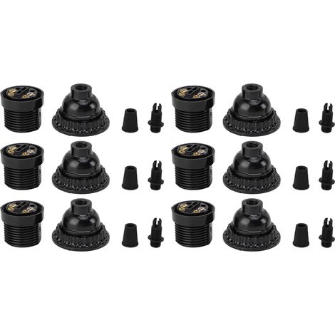 Vintage Schwarze E26-hitzebeständige Fassung – 6er-pack, Ul-zertifiziert, Für Wand-, Pendel- Und Tischlampen