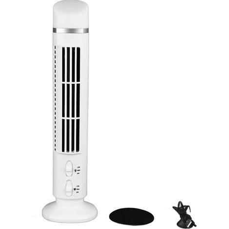 Usb-standventilator Ohne Rotorblätter Mit Integrierter Beleuchtung – Weiß, Kompakt Und Leise Für Büro, Schlafzimmer Oder Wohnzimmer