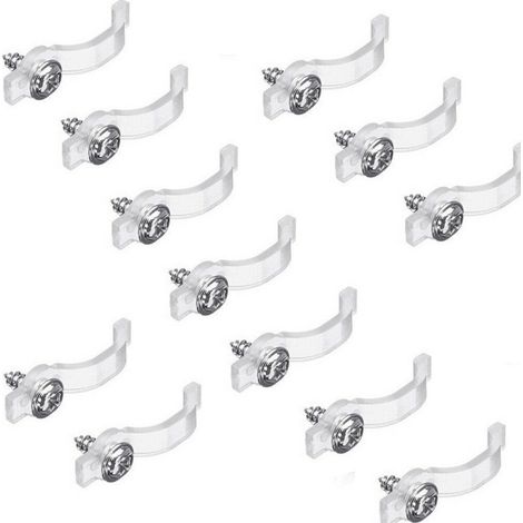 Transparente Befestigungsclips Für 3528/5050 Led-streifen – 100er-packung Mit Schrauben