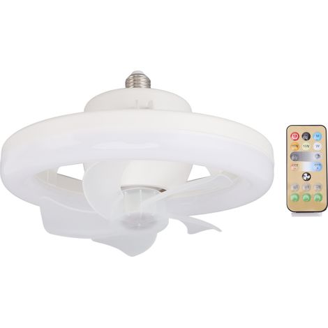 Deckenventilator Mit Led-beleuchtung, 48 W, 360°-drehung, Dimmbar, Fernbedienung, E27, 5 Flügel