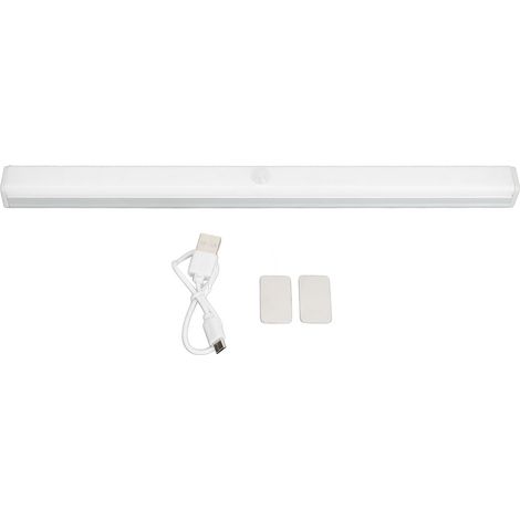 Wiederaufladbare, Magnetische Und Kabellose Led-lichtleiste Mit Bewegungssensor Für Schränke Und Möbel – 30 Cm, Warmes Licht