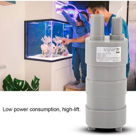 12-v-gleichstrom-tauchpumpe – 5 M Förderhöhe, 600 L/h Fördermenge, 5,5 × 2,1 Mm Innengewindeanschluss