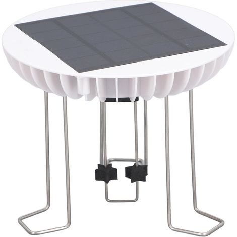 Solarbetriebener Vogeltränken-rührer – Leise 5v/2w Wasserpumpe, Ip65 Wasserdicht, Mit Ständer Und Rührkopf