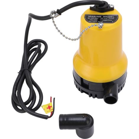 12-v-gleichstrom-bilgenpumpe, 1110 Gph, 45 W, Wasserdicht, Für Schwimmbäder, Teiche Und Gärten – Modell Bl-2512s