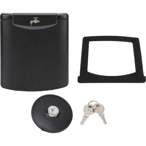 Trapezförmiger Wassertank Für Wohnmobile – Abschließbarer Magnetdeckel, Wasserdichtes Abs, 132 X 145 Mm