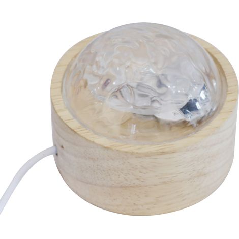 Usb-led-projektionslampe Mit Wasserwelleneffekt Für Wand/decke – Warmes, Monochromatisches Licht, Kompaktes Und Drehbares Design