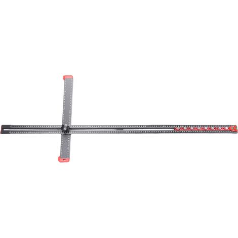 120 Cm Langes Bohrlineal Aus Eloxiertem Aluminium – Verstellbarer Winkel 0-90° Mit 8 Schiebern Und Wasserwaagen