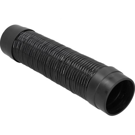 Geräuschloser, Flexibler Pvc-lüftungsschlauch – 55 Cm, 110 Mm Durchmesser, Schwarz, Für Abluftventilatoren Und Mechanische Lüftungssysteme