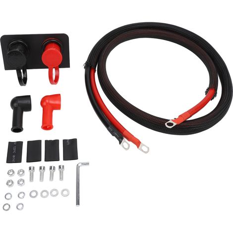 3/8"-fernbatterieklemmen Mit Abdeckung – 250-a-ladekit Für Auto, Lkw, Boot, Atv, Utv