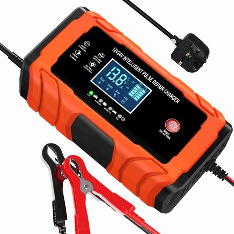 Intelligentes Ladegerät Für 12v/24v-batterien – Reparatur- Und Erhaltungsladegerät Mit Temperaturkompensation, Uk-kabel