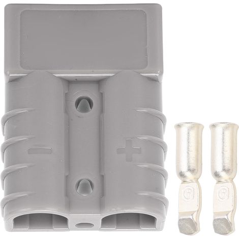 50 A 600 V Sb50a Grauer Elektrischer Stecker Mit 2 Anschlüssen Für 16 Mm² (6 Awg) Kabel