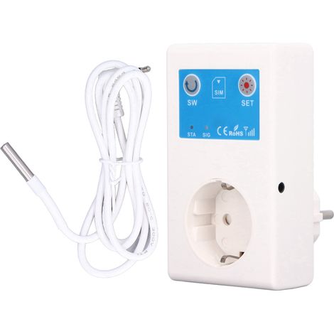 Gsm-ferngesteuerte Intelligente Steckdose Mit Stromausfallwarnung Sc1-gsm-tvc Temperatursensor