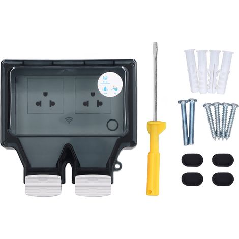 Ip66 Wasserdichte Wlan-außensteckdose Mit Zeitschaltuhr – 16 A, 110–250 V, Für Garten Und Terrasse