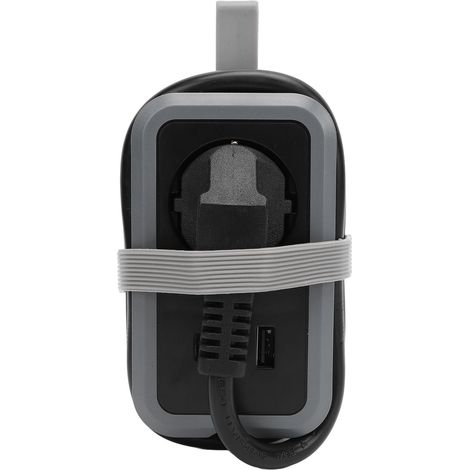 Kompakte Reisesteckdosenleiste Mit 1 Steckdose + 3 Usb-anschlüssen (2x Usb-c, 1x Usb-a), 1,5 M Kabel, Feuerfestes Gehäuse