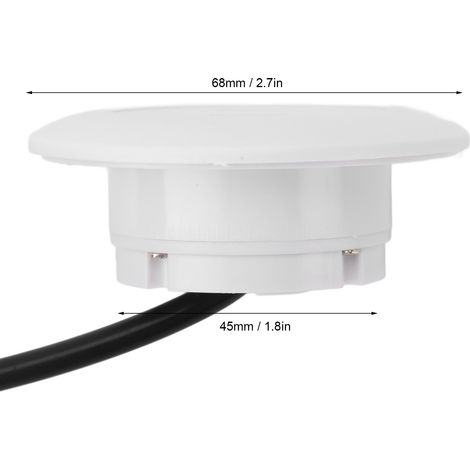 Integrierte Wandsteckdose Für Schreibtisch Mit Usb-a- Und Usb-c-anschlüssen, Weiß