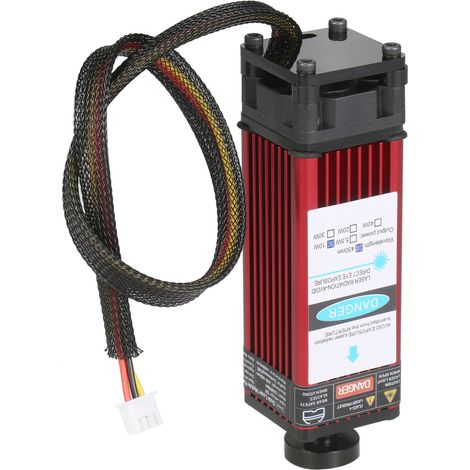 10-w-lasergravurmodul, 450 Nm, Einstellbarer Fokus Für Holz, Leder, Acryl – Präzisions-laserkopf Aus Aluminium