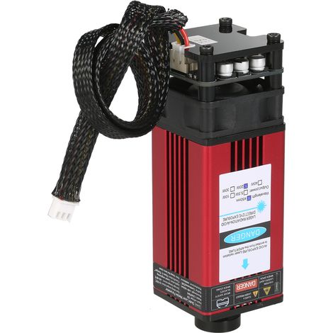 20-w-lasergravurmodul, 450 Nm, Einstellbarer Fokus Für Holz, Leder, Acryl – Präzisions-laserkopf Aus Aluminium