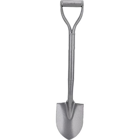 Ganzmetall-gartenschaufel Mit D-förmigem Griff – 76 Cm, Manganstahl, Spitz Zulaufend Für Camping Und Pflanzarbeiten