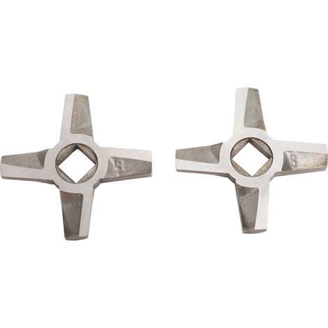 Fleischwolfmesser Aus Edelstahl – 2er-pack, Universal, 5,5 Cm, Kompatibel Mit Fleischwölfen Mit Flachmesser