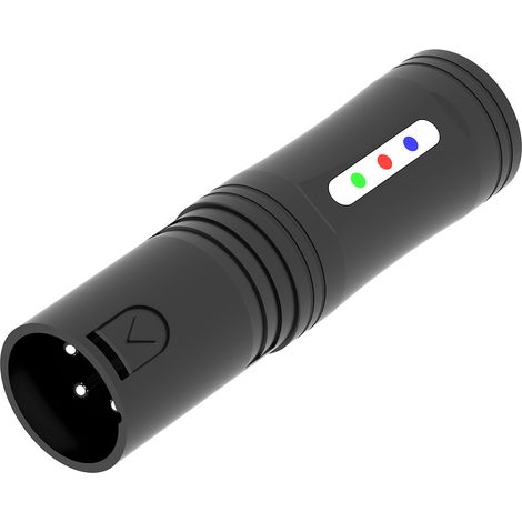 Dmx512 Kabeltester – Durchgangsprüfer Für Dmx-kabel, Kompakt Und Robust, Schwarz
