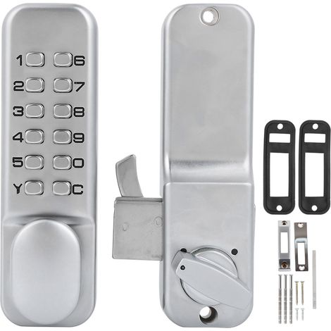 Mechanisches Zink-zahlenschloss Für Küchen- Und Büroschiebetüren – 1–11-stellig, Schlüssellos