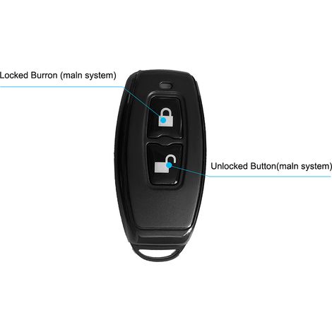 433-mhz-funkfernbedienung Für Invisible Lock Wf-018pro – Intelligenter Rolling-code-schlüssel, Schwarz, Abs