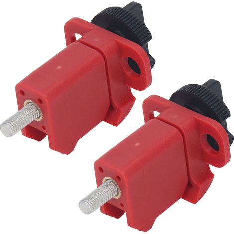 2-teiliger Leitungsschutzschalter Aus Hochtemperaturbeständigem Abs – Kompaktes Rot Für Elektrische Verriegelung