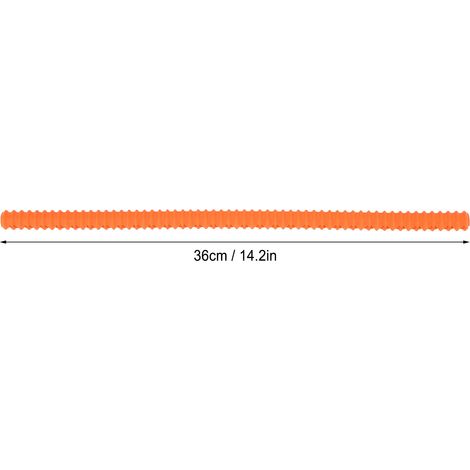 Hitzebeständige Silikon-backofenrostkantenschoner – 4 Stück, Orange, 36 Cm