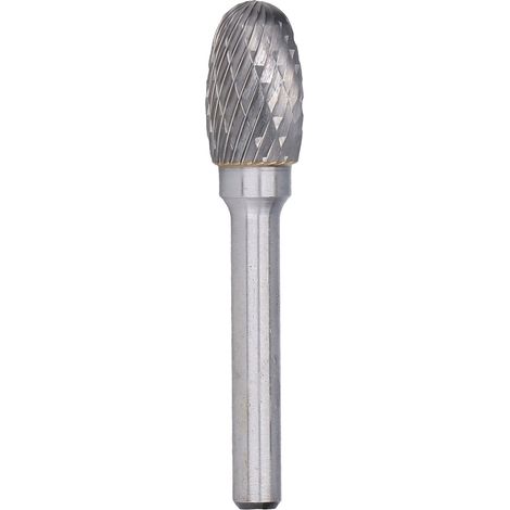 Ex1220 Doppelschneid-rotationsfeile Aus Hartmetall Zum Anfasen Und Entgraten – Ovale Form, 6 Mm Gerader Schaft
