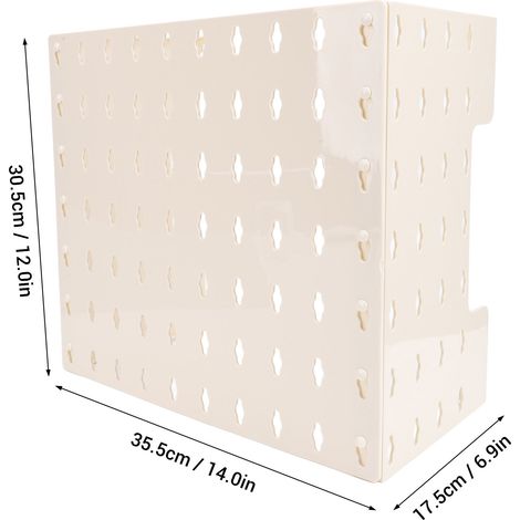 Multifunktionale, Perforierte Wandplatte Für Gaswarmwasserbereiter – Selbstklebende Rohrabdeckung, Minimalistisches Und Langlebiges Design