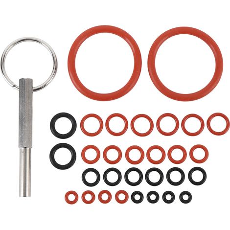 30-teiliges Silikon-o-ring-set Für Kaffeemaschinen + Edelstahl-reparaturschlüssel