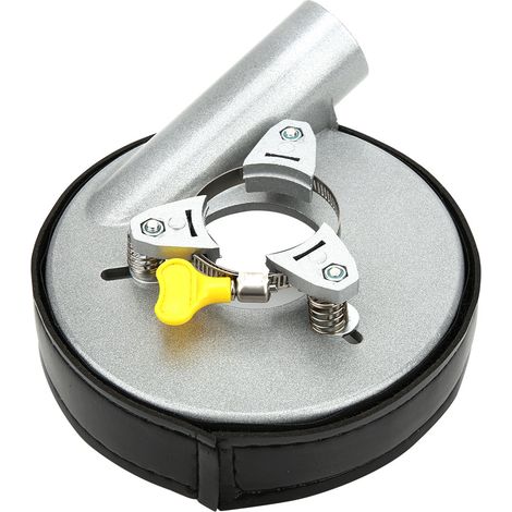 Staubabsaughaube Aus Aluminium Für 125-mm-winkelschleifer – Verstellbar Und Markenübergreifend Kompatibel