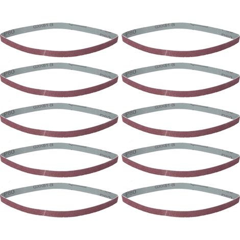 Rundschleifband 457 X 13 Mm, Aluminiumoxid, Körnung 80, 10er-packung, Modell Gxk51-b