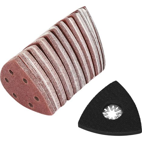 Packung Mit 101 Dreieckigen Schleifblättern (90 Mm + 80 Mm Pad) Für Bosch- Und Fein-oszillationswerkzeuge