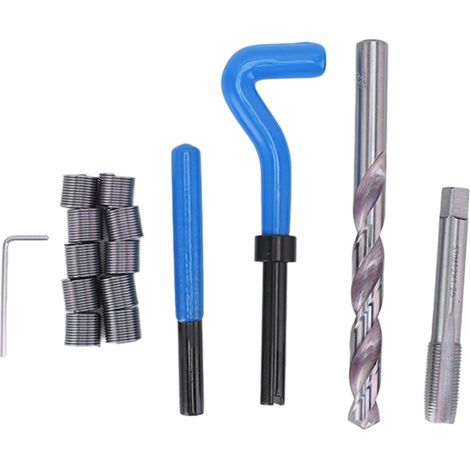 M12 X 1,25 Hss-gewindereparaturset, Blau – 15-teilig