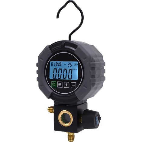 Digitales Manometer Für Klimaanlagen Und Kälteanlagen 0–60 Bar – Mg-e201 – Hintergrundbeleuchtetes Tft-display, Wasserdicht