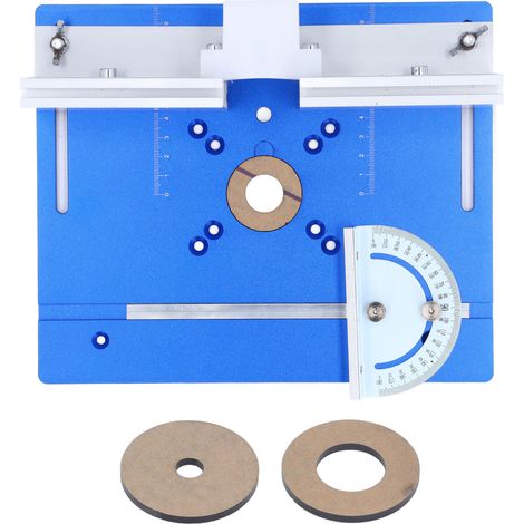 Einlegeplatte Aus Blauer Aluminiumlegierung Für Fräsmaschinentische Mit Gegenplatte Und Winkelmesser