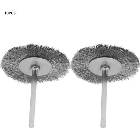 Flache Stahldraht-polierbürste, 10 Stück, 3 X 38 Mm Bürstenkopf, Zum Entgraten Und Polieren Von Metall.