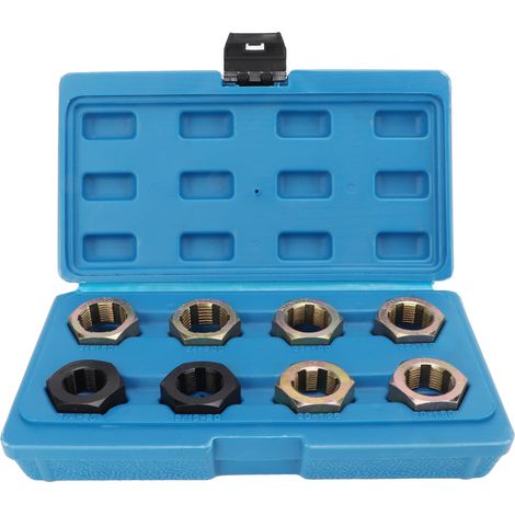 Satz Mit 8 Gewindeschneidwerkzeugen Für Achsen Aus Kohlenstoffstahl – M20/m22/m24 Und 13/16"/3/4" X 20 Unef