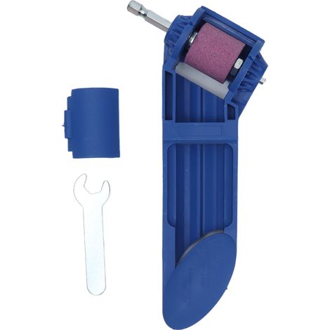 Tragbarer Bohrerschärfer – 2,0 Bis 12,5 Mm, Braune Korundschleifscheibe, Blaue Farbe