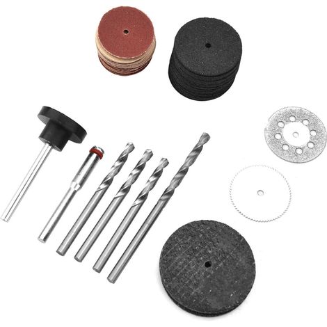 Zubehörset Zum Schleifen Und Polieren Von Rotationswerkzeugen – 78-teiliges Metallset