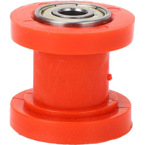 Kettenspannrolle Für Mini-motorräder – Rot, Stahl Mit Lagern + Kunststoff, Universeller Ersatz