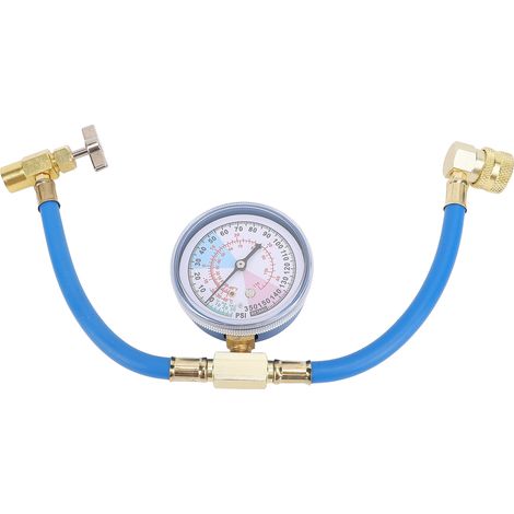 R134a-nachfüllset Für Kfz-klimaanlagen Mit Manometer, 1/2"-ventil Und Schnellanschluss