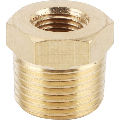 Reduzierstück Aus Messing, 3/8"-außengewinde Auf 1/8"-innengewinde Npt, Für Wasser, Kraftstoff, Gas Und Öl